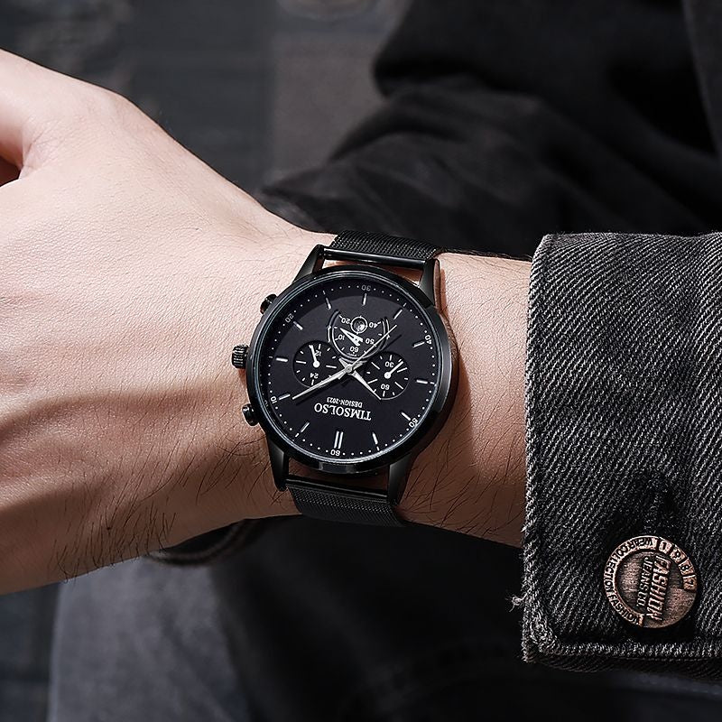 All-matching Simple And High-end Elegant Cool Ultra-thin Calendar Quartz Watch